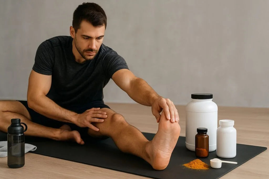 3 ejercicios esenciales para la recuperación muscular con suplementos.