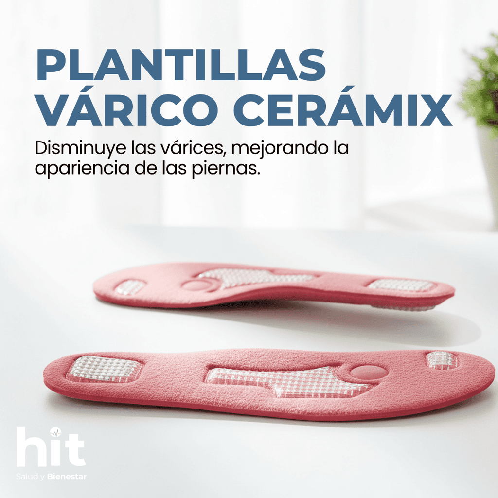 Plantillas para Pies VARICO CERAMIX® HIT 38 g | Plantillas de Confort con Disco Cerámico y Superficie Texturizada | Uso Diario | Unisex  3 piezas