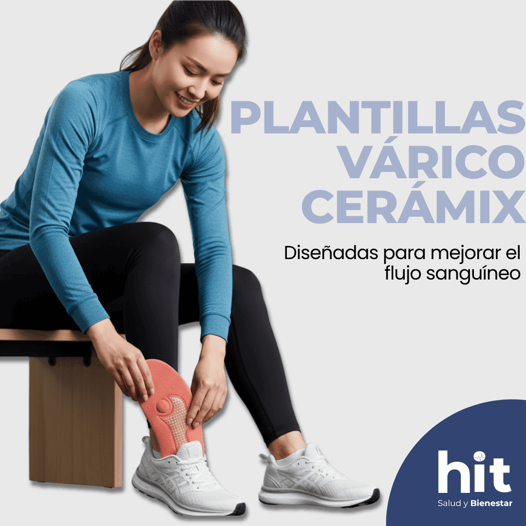 Plantillas para Pies VARICO CERAMIX® HIT 38 g | Plantillas de Confort con Disco Cerámico y Superficie Texturizada | Uso Diario | Unisex  3 piezas