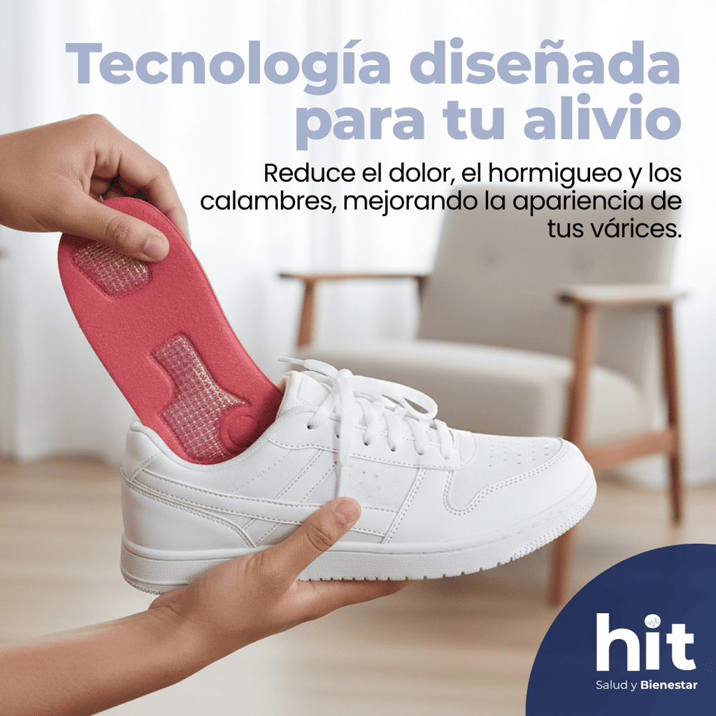 Plantillas para Pies VARICO CERAMIX® HIT 38 g | Plantillas de Confort con Disco Cerámico y Superficie Texturizada | Uso Diario | Unisex  3 piezas