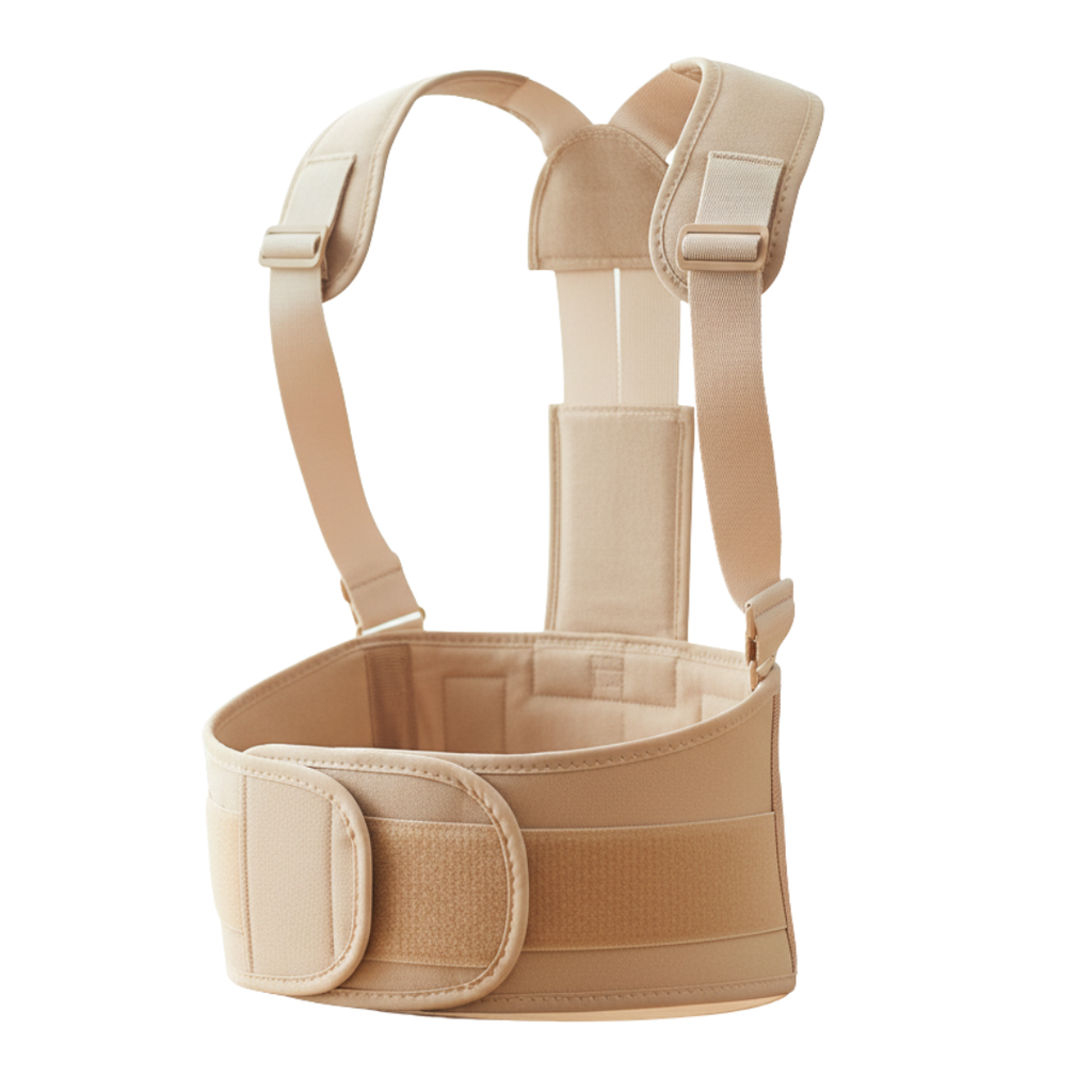 Soporte de Espalda POSTURE PLUS® con Discos Cerámicos de Turmalina | Corrector de Postura Ergonómico | Faja Postural Ajustable y Transpirable | Uso Diario 2 pz