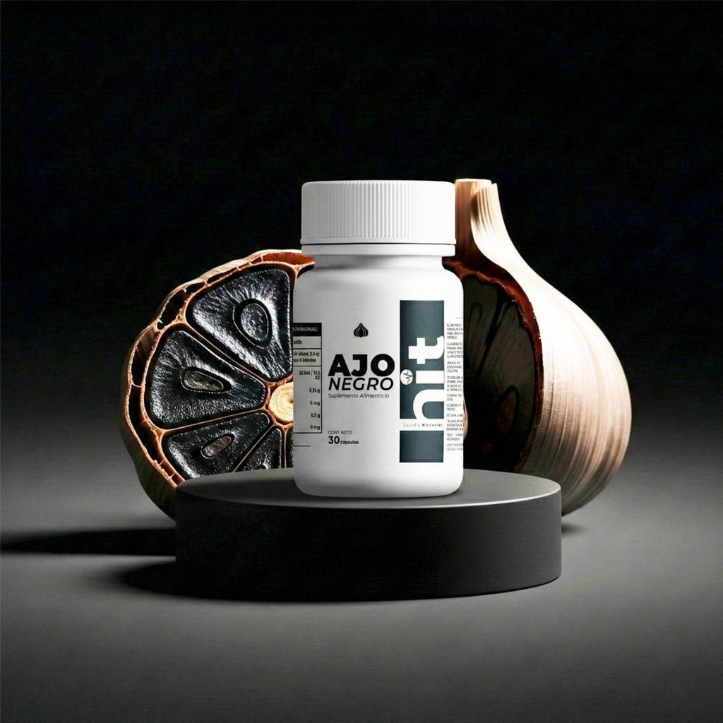 HIT® Ajo Negro en Cápsulas 30 pzs | Complemento Alimenticio de Ajo Negro Fermentado | Bienestar Diario | Uso Adulto