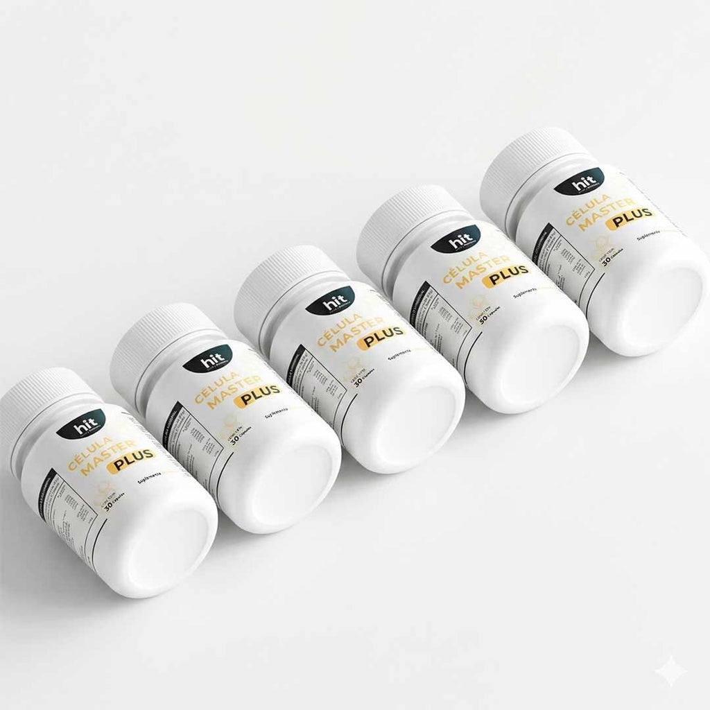 HIT Célula Master Plus – Complemento Alimenticio Antioxidante | Apoyo Celular y Bienestar Integral | 30 Cápsulas por Caja | Pack de 5 Piezas