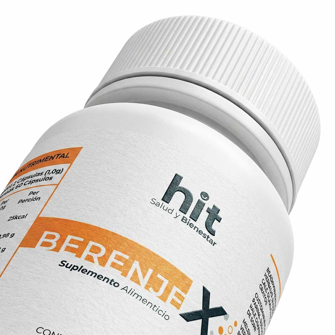 HIT® Berenjex® Berenjena con Nuez en Cápsulas 60 pzs | Complemento Alimenticio de Origen Natural | Bienestar Diario | Uso Adulto