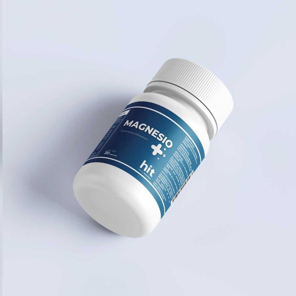 HIT Magnesio – Complemento Alimenticio con Magnesio | Apoyo a Energía, Músculos y Bienestar | 30 Cápsulas por Caja | Pack de 5 Piezas