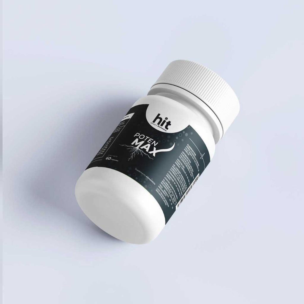 HIT Poten Max Maca – Complemento Alimenticio con Maca | Apoyo a Energía, Vitalidad y Rendimiento | 60 Cápsulas por Caja | Pack de 5 Piezas
