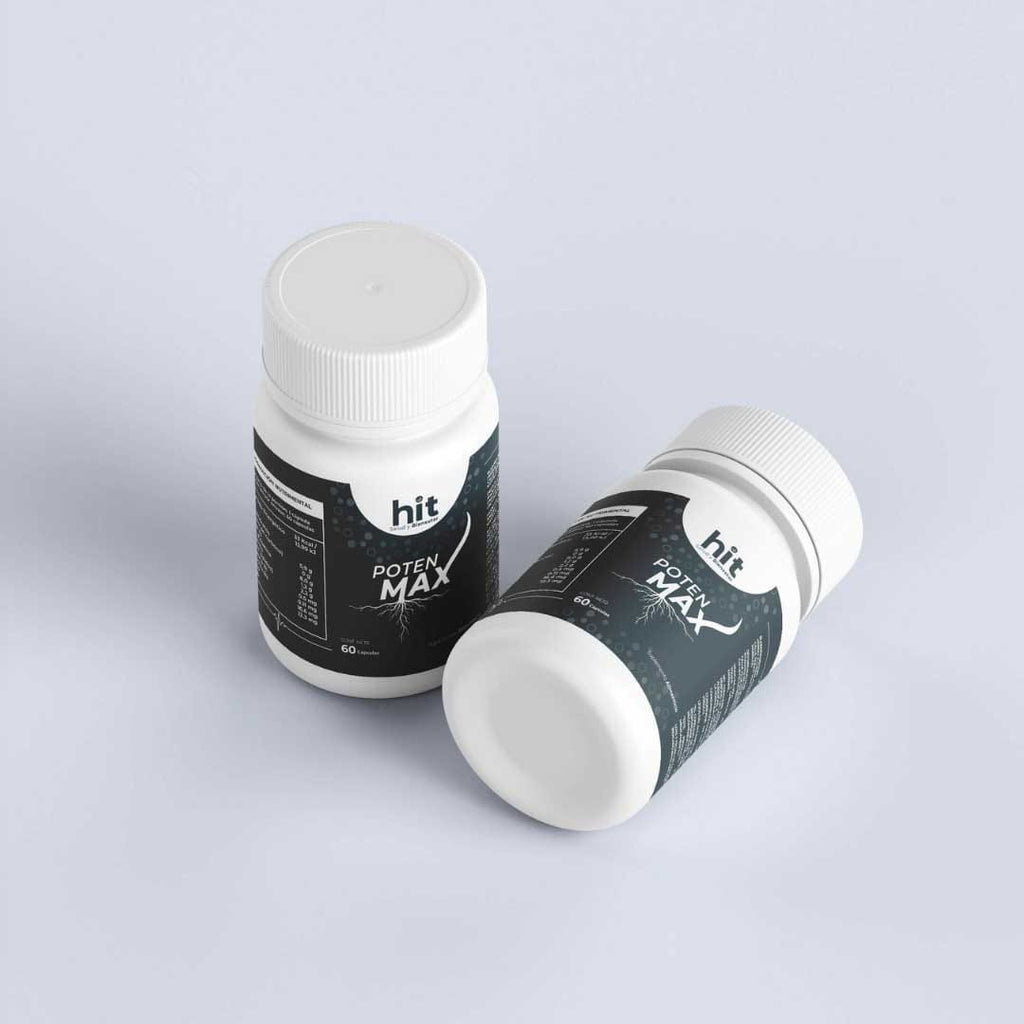 Poten Max-Maca 60 Cápsulas HIT | Complemento Natural con Maca para Energía, Vitalidad y Rendimiento | Apoyo al Desempeño Físico y Bienestar General