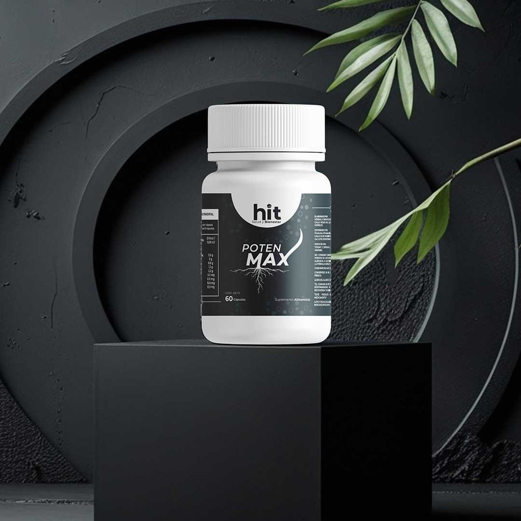 Poten Max-Maca 60 Cápsulas HIT | Complemento Natural con Maca para Energía, Vitalidad y Rendimiento | Apoyo al Desempeño Físico y Bienestar General