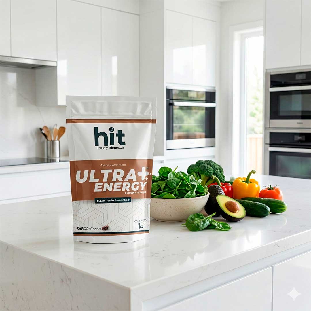 Ultra Energy HIT | Complemento Alimenticio en Polvo | 1 kg por Unidad | Paquete con 2 Piezas | Uso Diario | Presentación a Granel