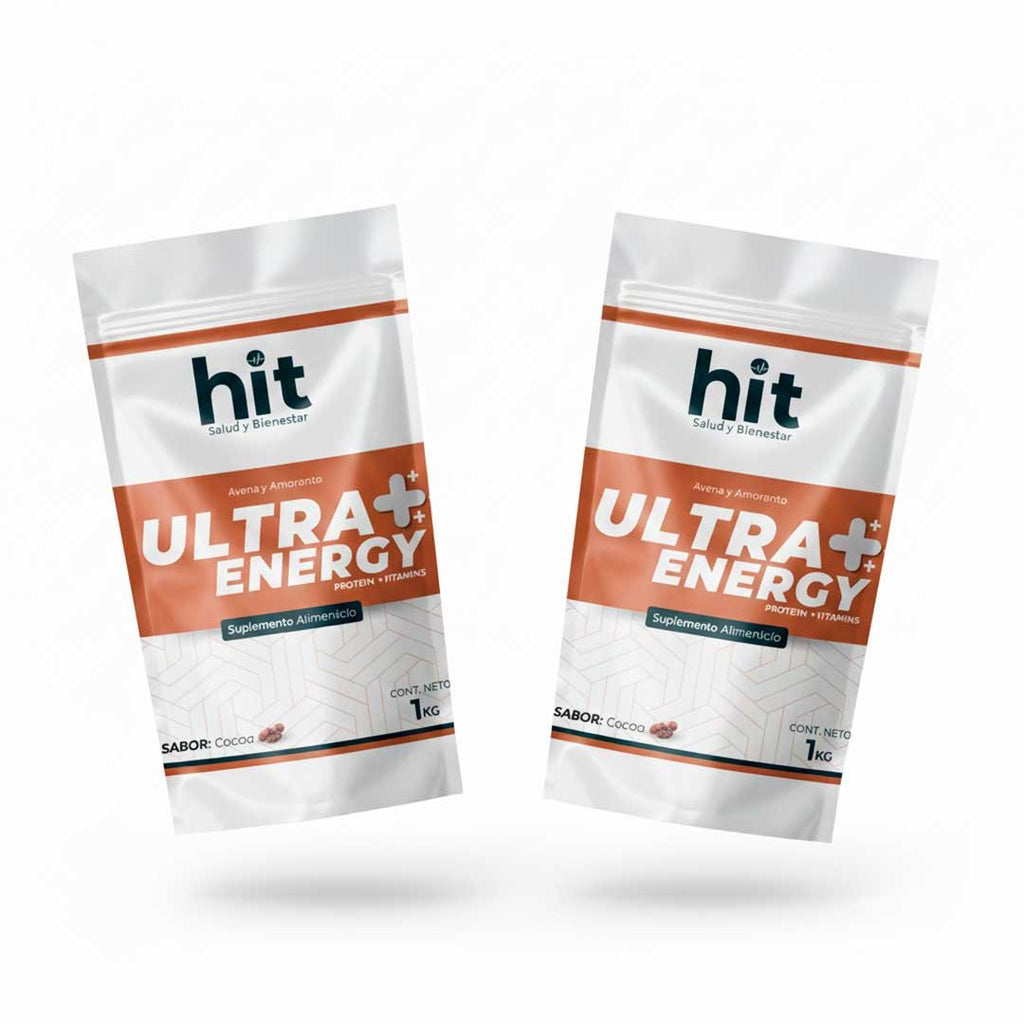 Ultra Energy HIT | Complemento Alimenticio en Polvo | 1 kg por Unidad | Paquete con 2 Piezas | Uso Diario | Presentación a Granel
