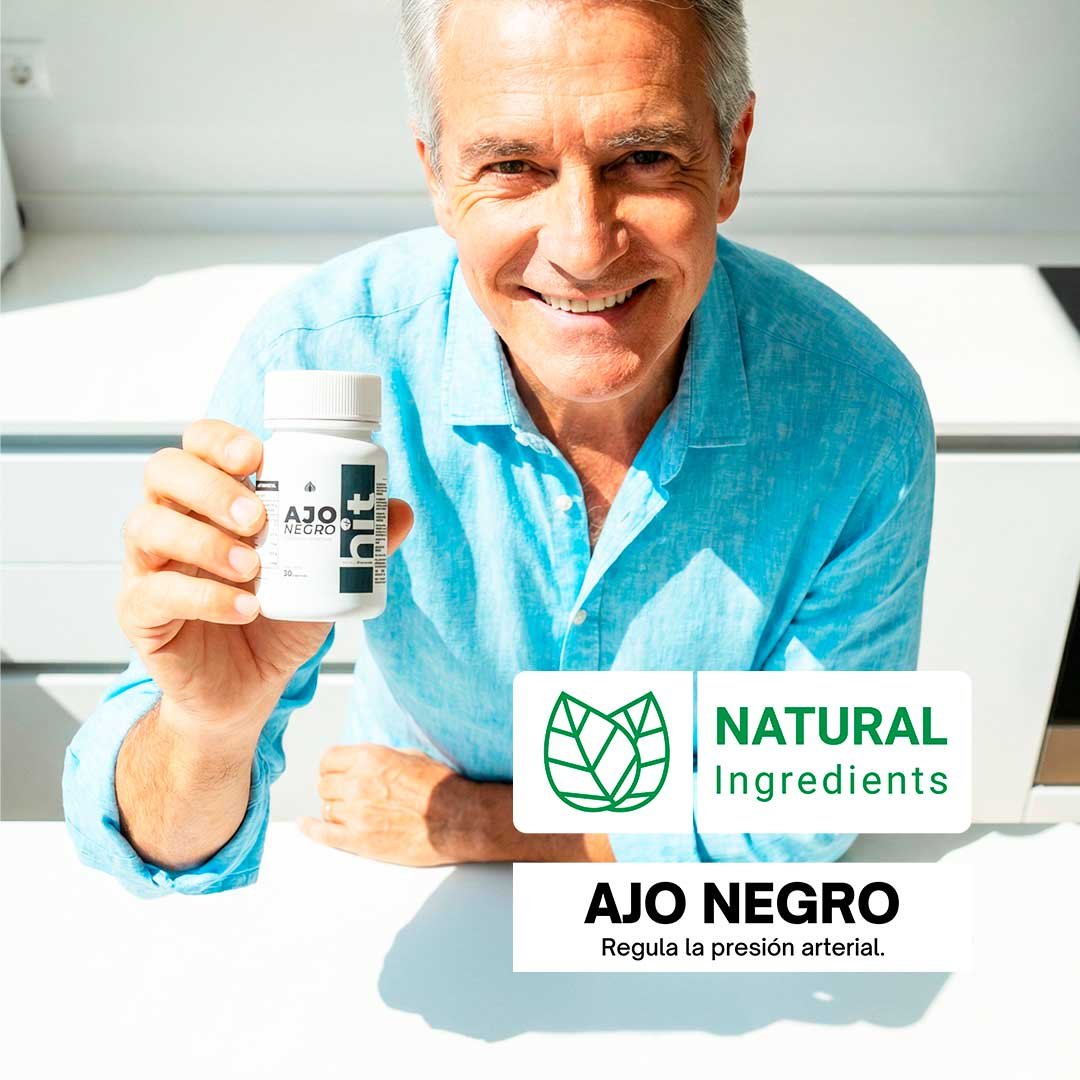 HIT® Ajo Negro en Cápsulas 30 pzs | Complemento Alimenticio de Ajo Negro Fermentado | Bienestar Diario | Uso Adulto