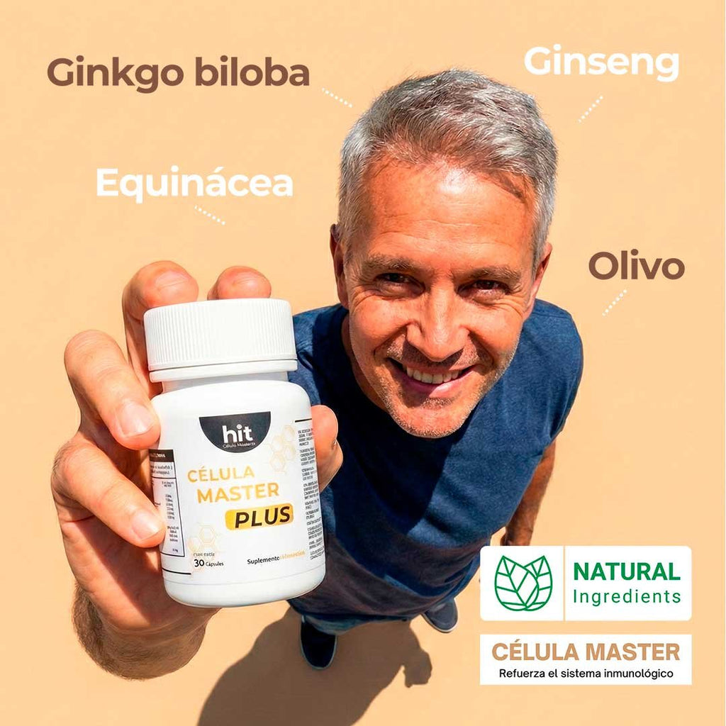 HIT Célula Master Plus – Complemento Alimenticio Antioxidante | Apoyo Celular y Bienestar Integral | 30 Cápsulas por Caja | Pack de 5 Piezas