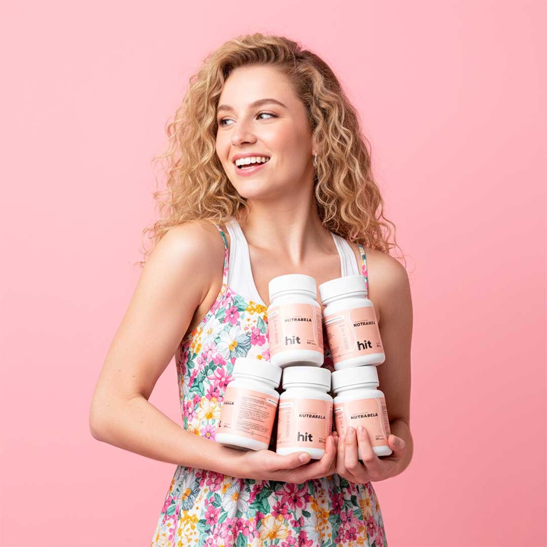 HIT® Nutrabela® en Cápsulas 60 pzs | Complemento Alimenticio con Nopal, Inulina de Agave y Alga Spirulina | Fórmula de Origen Natural | Uso Adulto