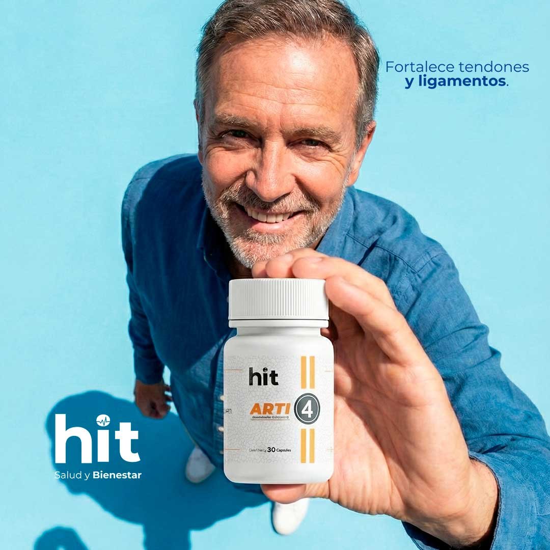 HIT Arti 4 – Complemento Alimenticio para Apoyo Articular y Movilidad | 30 Cápsulas por Caja | Pack de 5 Piezas