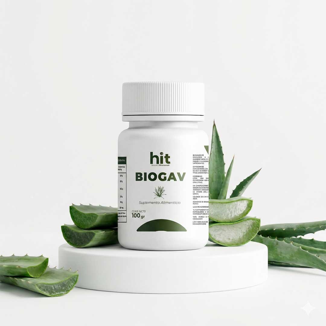 HIT Biogav – Complemento Alimenticio | Apoyo al Bienestar General y Vitalidad | 100 g por Presentación | Pack de 5 Piezas